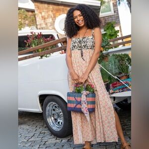 Natural Life Patti Side Slit Maxi Dress XL